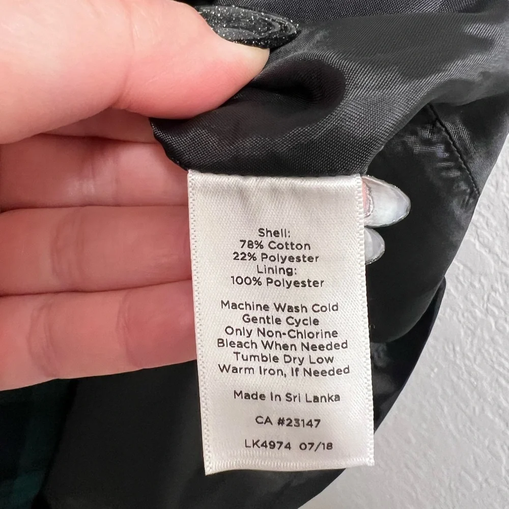 Talbots Tartan Velvet Plaid Skirt